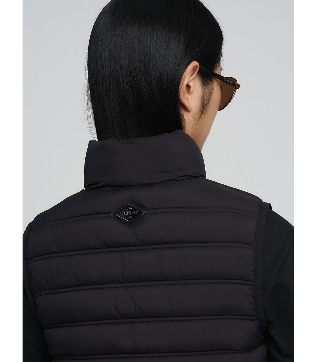 レギュラーフィット・パデッドベスト 詳細画像 ブラック 6